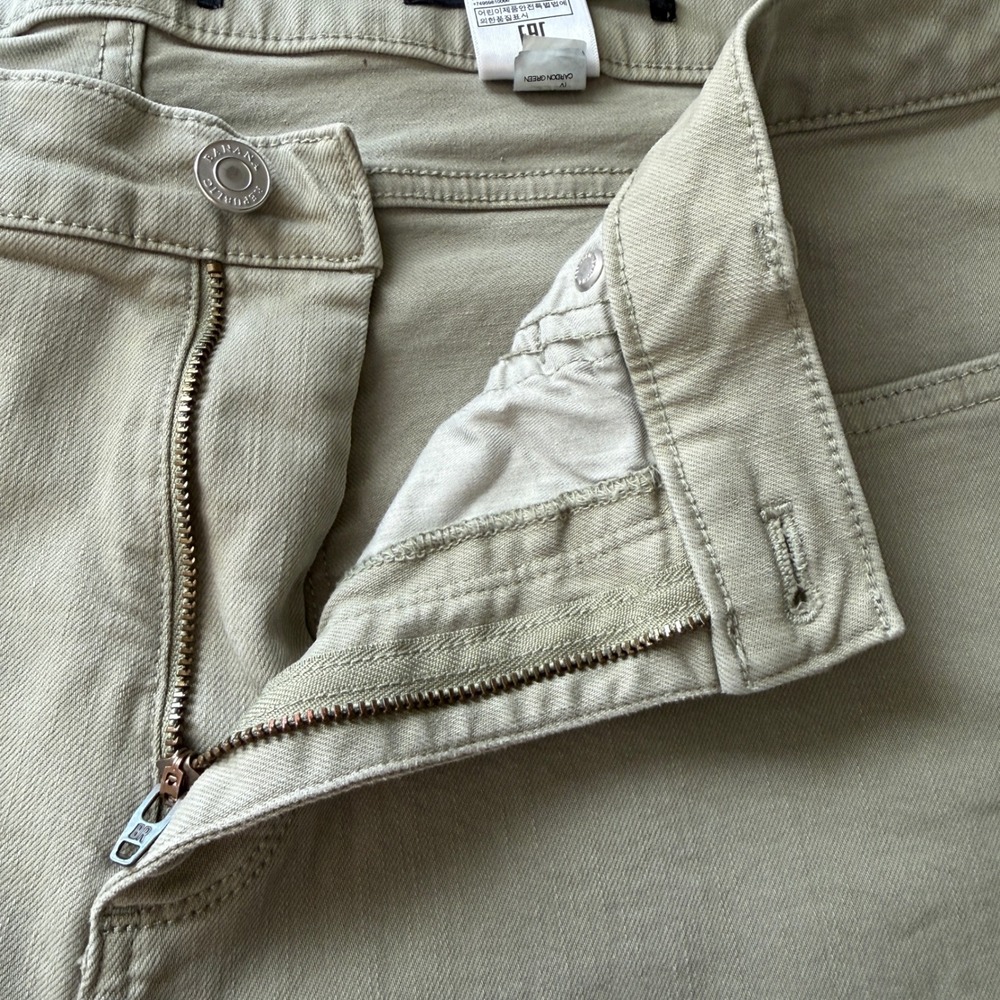 Banana Republic Girlfriend Jeans Women's 32 Green Khaki Premium Denim Relax fit - Picture 10 of 10